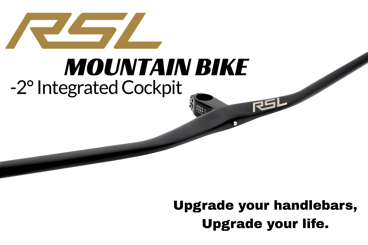 Mountain Biking Logo - T1000 ハンドルバー一体型 RSL フルカーボン用 -2 °