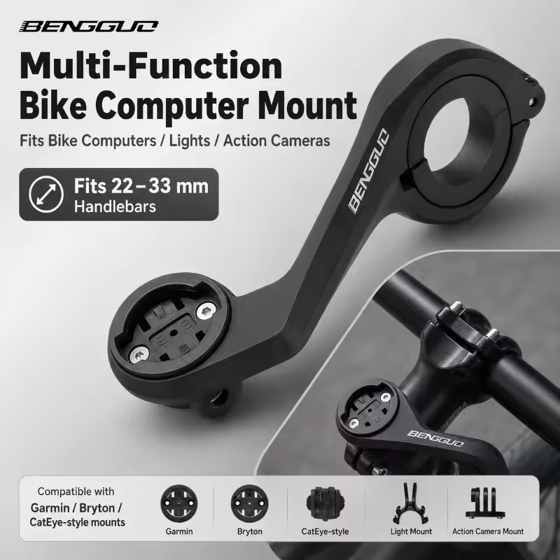 Mountain Biking Lights - GPS バイクコンピューターマウントホルダー延長ブラケット GARMIN XOSS IGPSPORT Magene