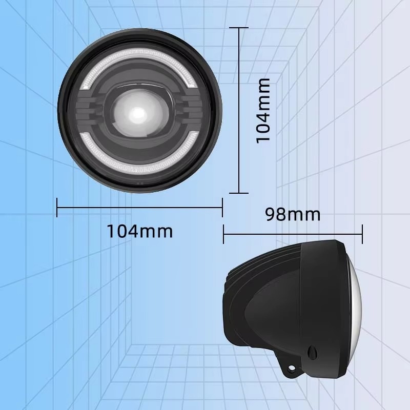 Mountain Biking Lights - 電動自転車用フロントスポットライト1個入り、ハイランニングライト、マルチインワン、マウンテンバイク、オフロードバイク用フロントヘッドライト