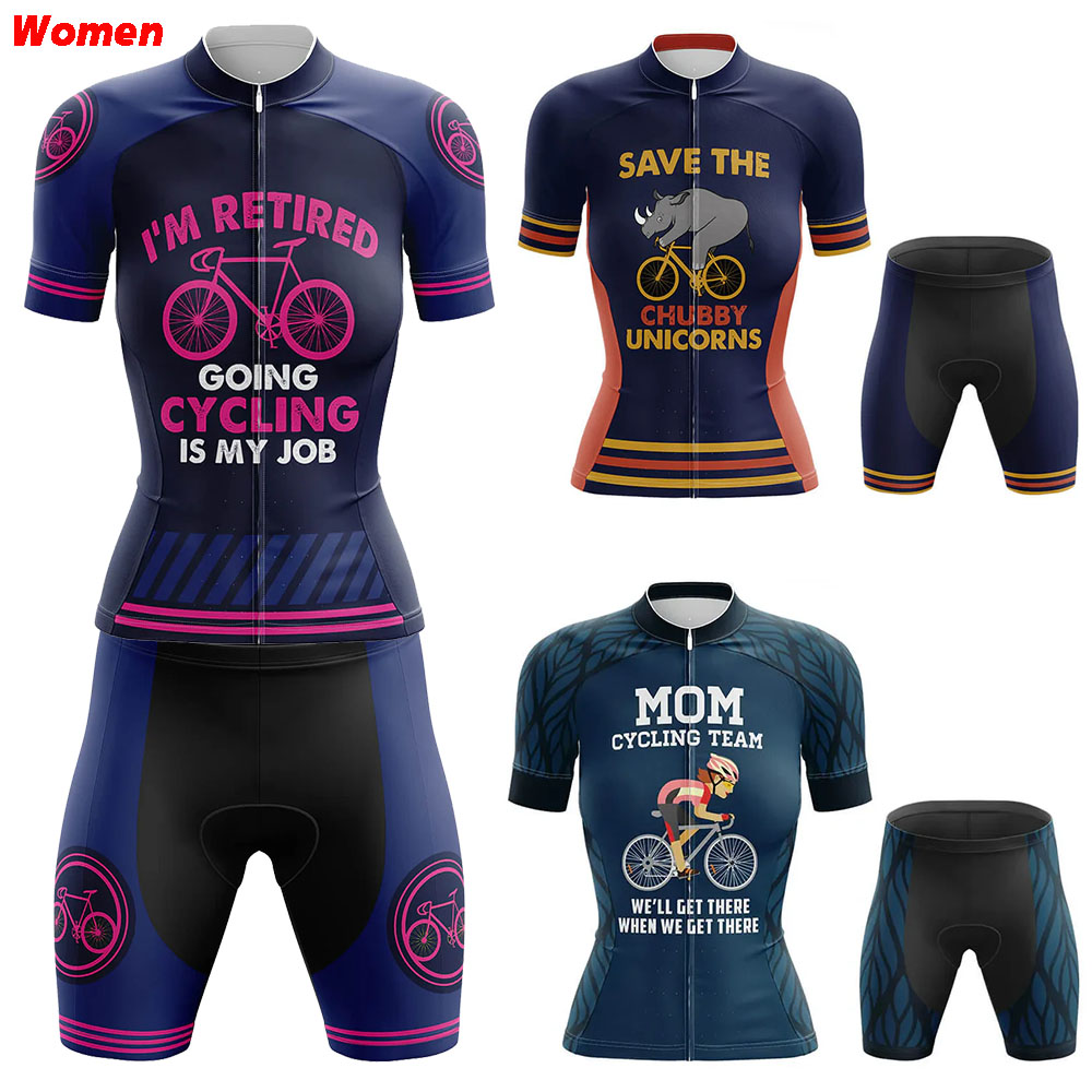 Mountain Biking Jobs - サイクリングは私の仕事ポリエステルサイクリング服ユニフォームジャージ女性のバイクショーツ男性 Mtb パンツ衣装セット自転車マウンテンスポーツ