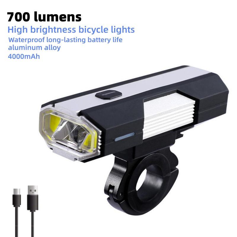 Mountain Biking Lights - 700ルーメン アルミ合金製 自転車ライト ハイライト マウンテンバイク ヘッドライト