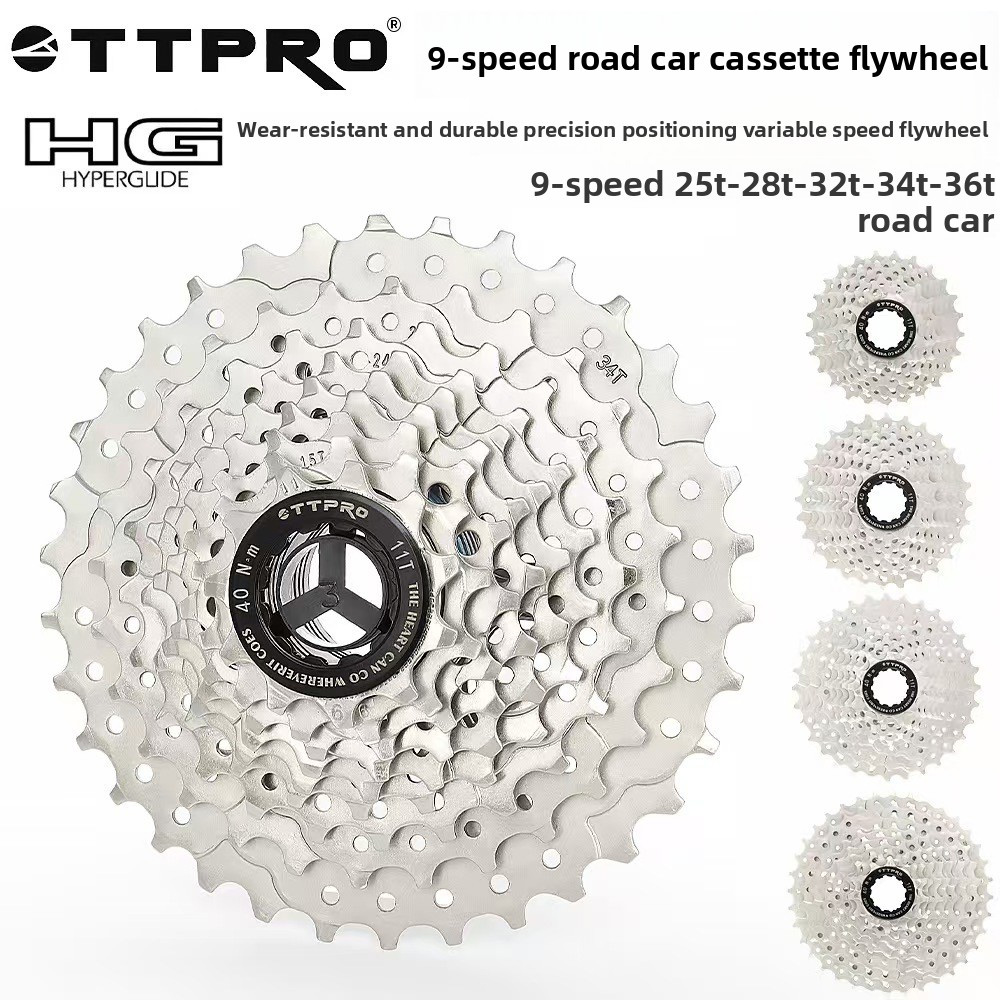 Cassette 11 Speed - 9速HGカセット 11-25T/11-28T/11-32T/11-34T/11-36T/11-40T/11-42T/11-46T/11-50T、MTB＆ロードバイク用スムーズシフト交換部品