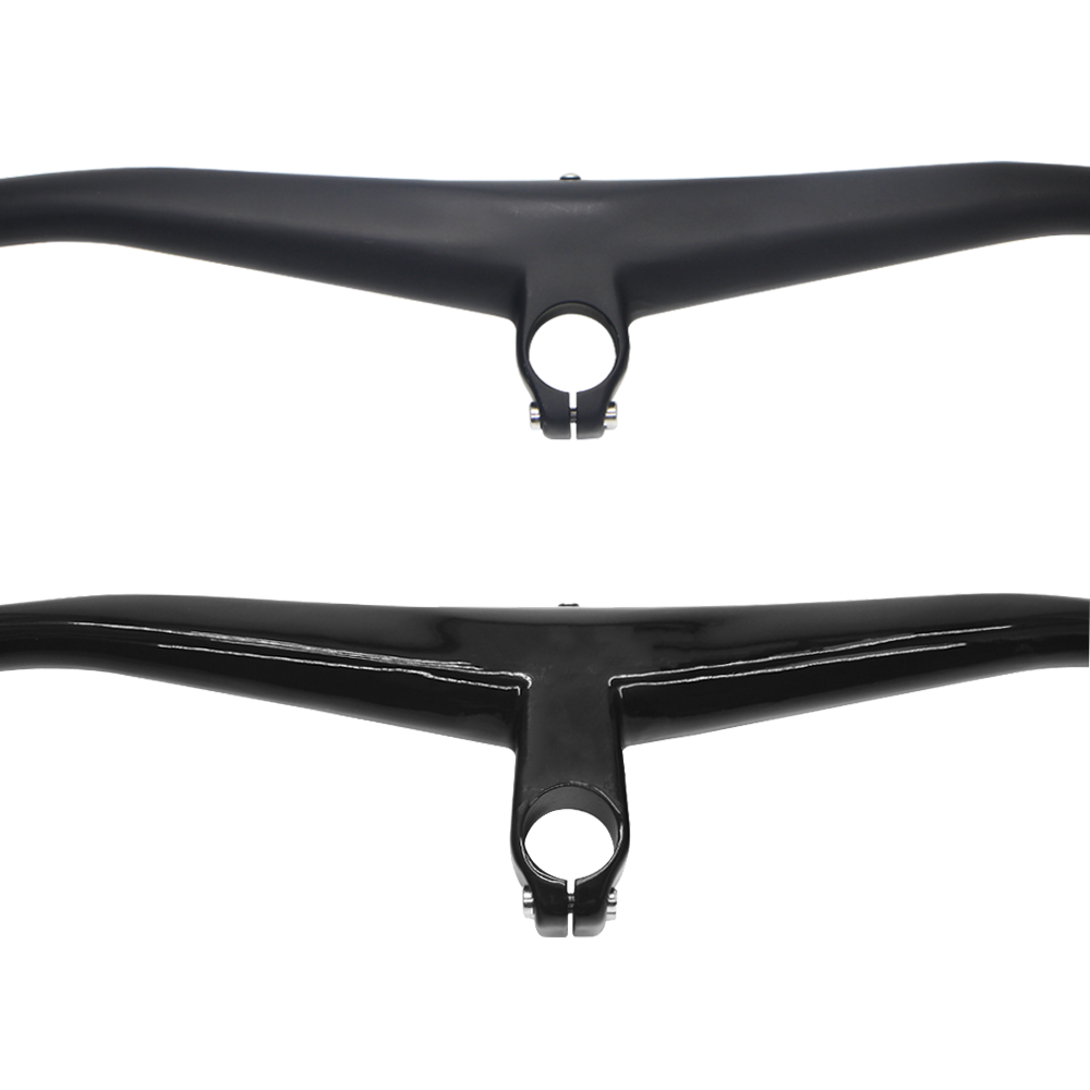 ロゴなしフルカーボン一体型ハンドルバー ステム付き MTBア - Mountain Biking Logo のレビューと価格