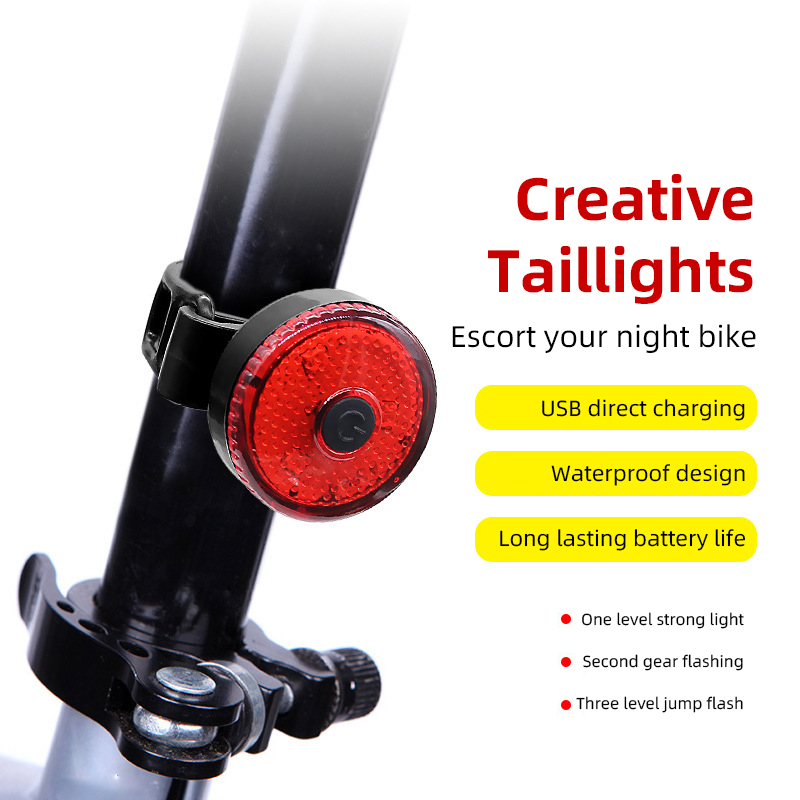 自転車テールランプヘッドライト防水 LED 警告灯マウンテン - Mountain Biking Lights のレビューと価格