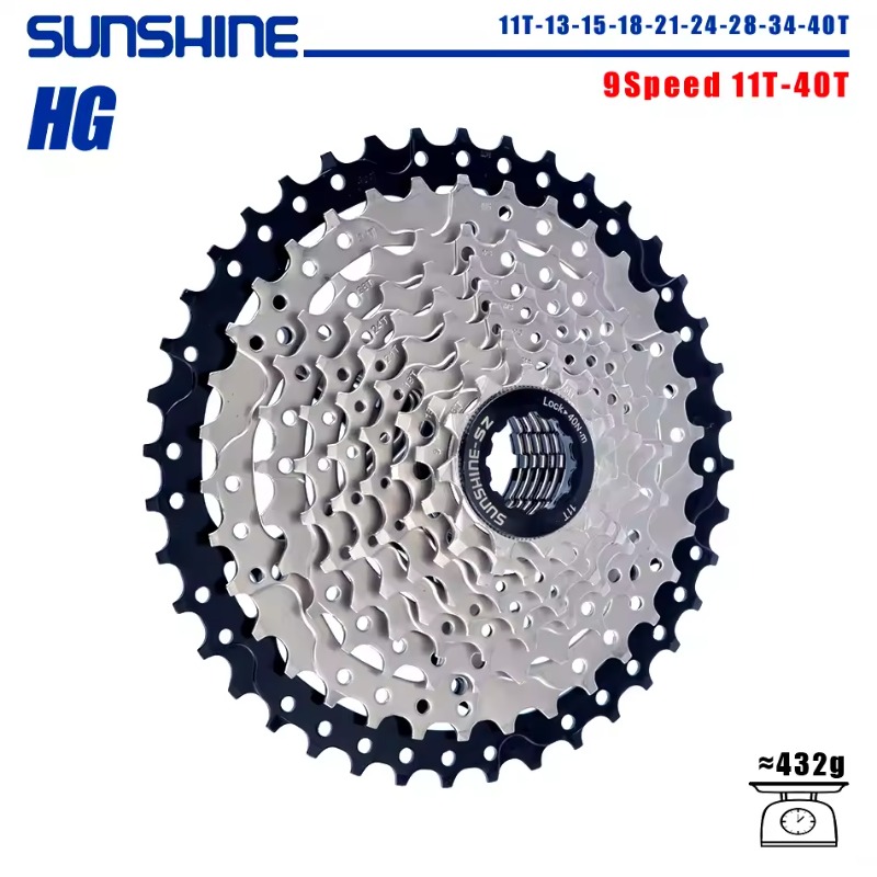 サンシャイン9速カセット 11 32 34 36 40 42 - Cassette 11 Speed のレビューと価格