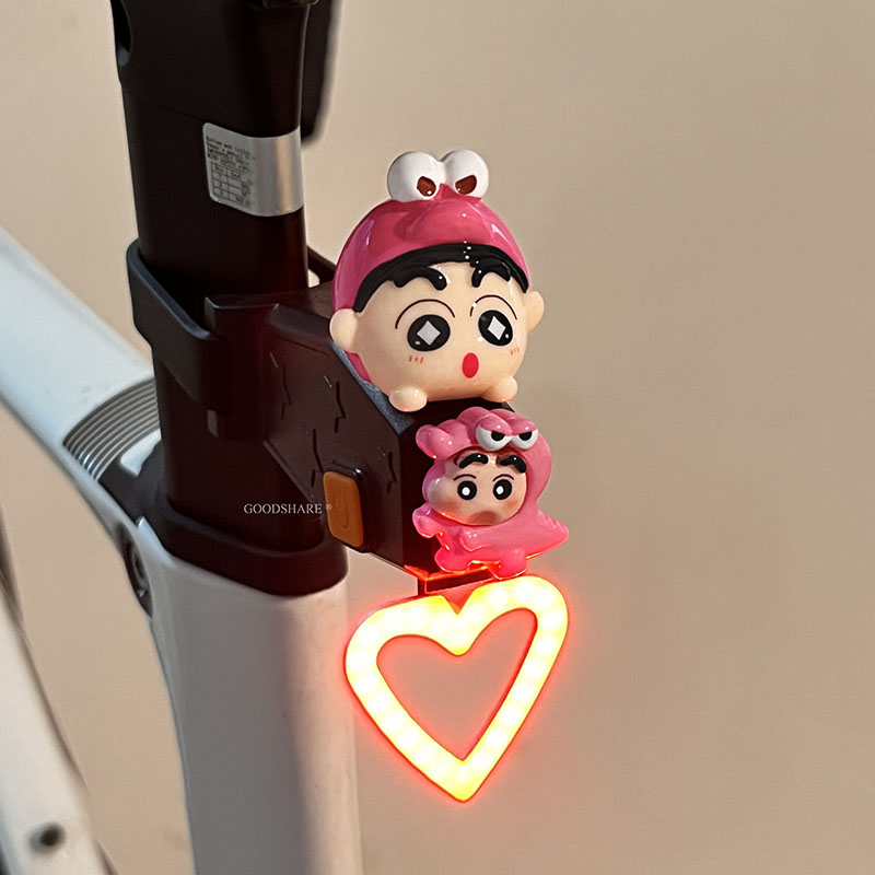 かわいいしんちゃん自転車リアライト COB フラッシュ警告ラ - Mountain Biking Lights のレビューと価格