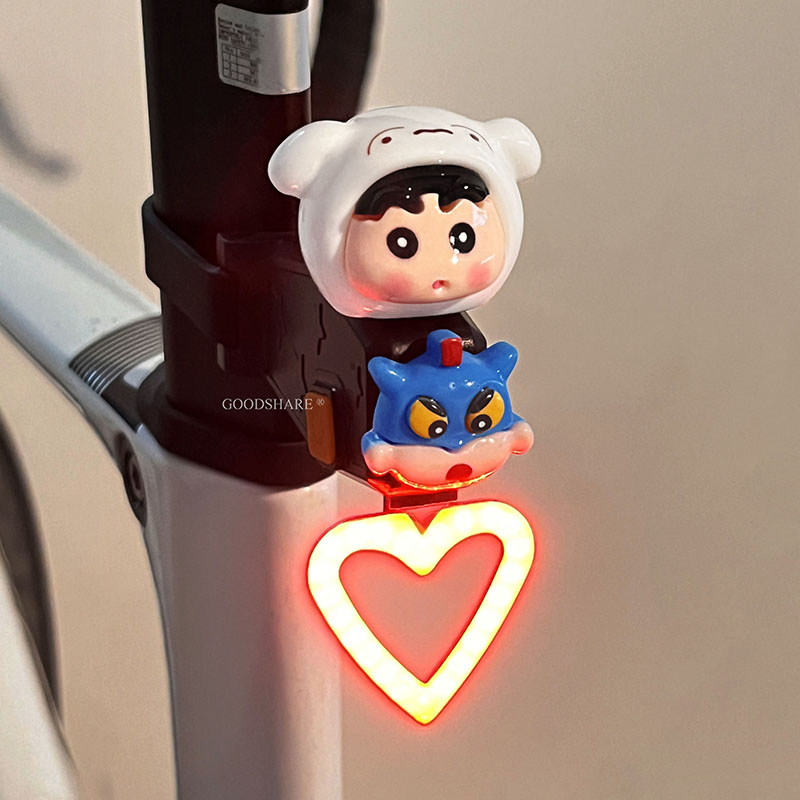 かわいいしんちゃん自転車リアライト COB フラッシュ警告ラ - Mountain Biking Lights のレビューと価格