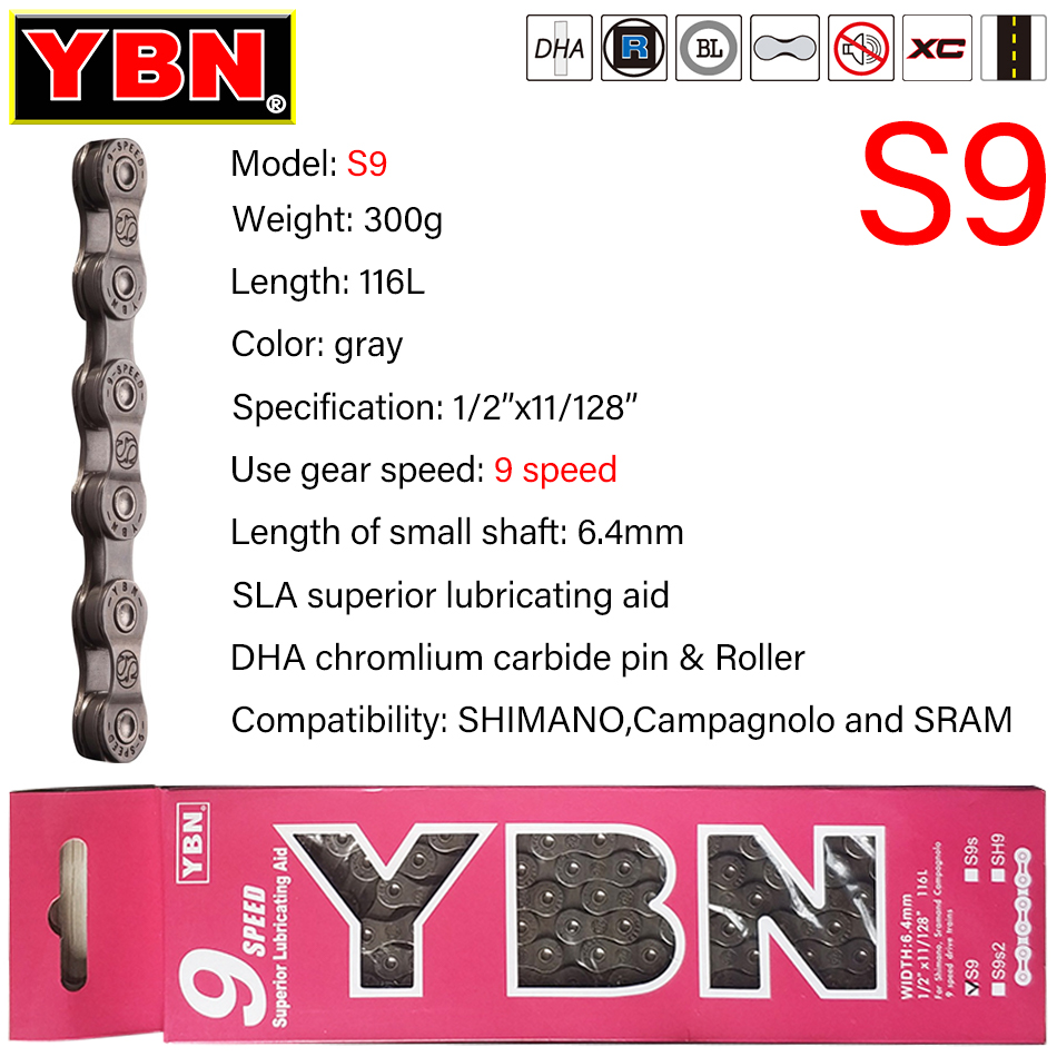 YBN 自転車チェーン,8/9/10/11/12スピード,マ - Cassette 11 Speed のレビューと価格