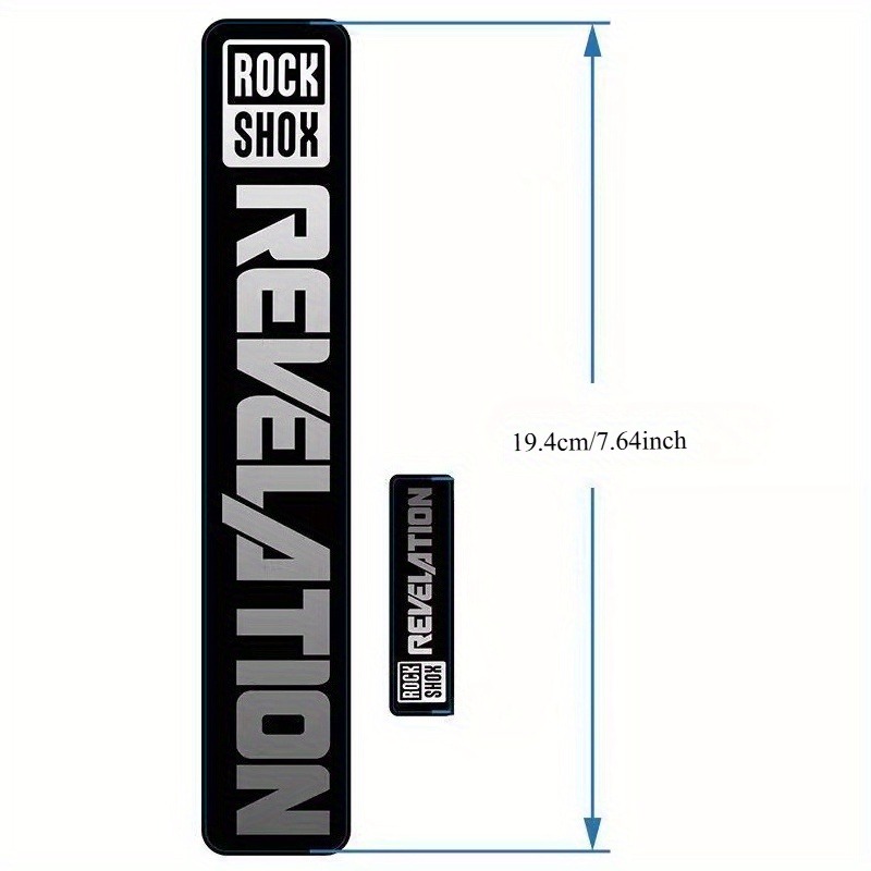 2 個 Rockshox バイクフォーク保護ステッカー ロゴ - Mountain Biking Logo のレビューと価格
