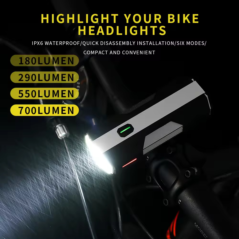 700ルーメン アルミ合金製 自転車ライト ハイライト マウ - Mountain Biking Lights のレビューと価格