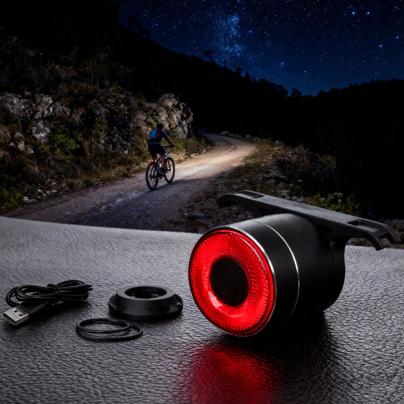自転車リアライト スマートバイクテールセンシングライト サイ - Mountain Biking Lights のレビューと価格