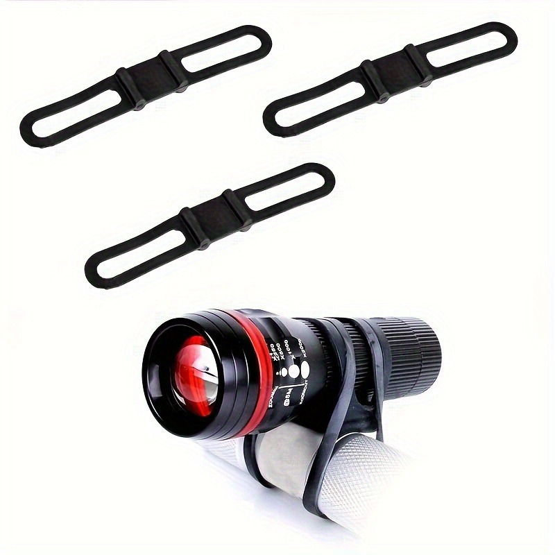 3個入りマウンテンバイクストラップライトホルダーストラップ、 - Mountain Biking Lights のレビューと価格